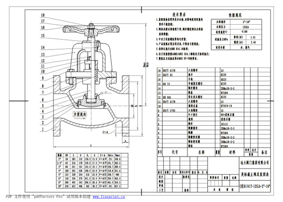 Rustproof 125LB 2 Inch Globe Valve , Cast Iron Wheel API Globe Valve