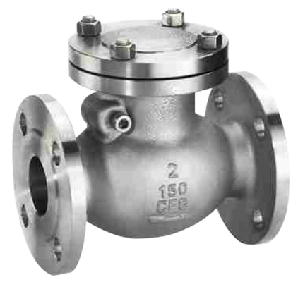 Stainless Steel SS Swing Check Valve , Media Push Automatic CF8 Check Valve